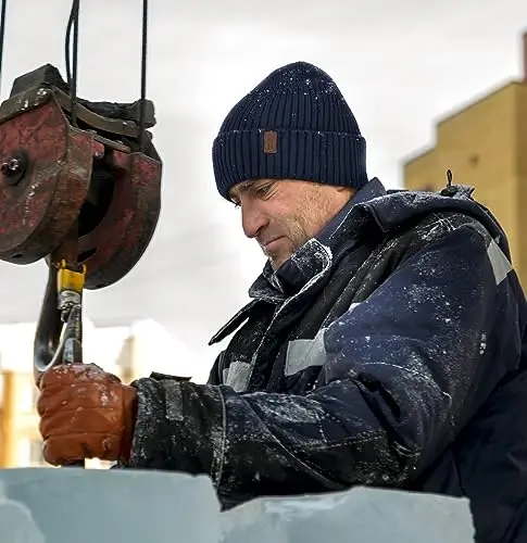 Wmcaps Warm Beanie for Men Women, Fleece Lined Beanie Warm Winter Caps Unisex Fashion Knit Cuffed Cap - 4