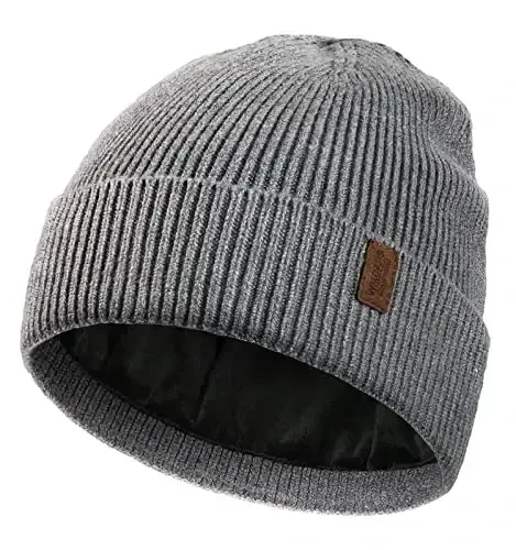 Wmcaps Winter Beanie for Men Women, Fleece Lined Beanie Soft Warm Knit Hat Ski Stocking Cuffed Cap - 3