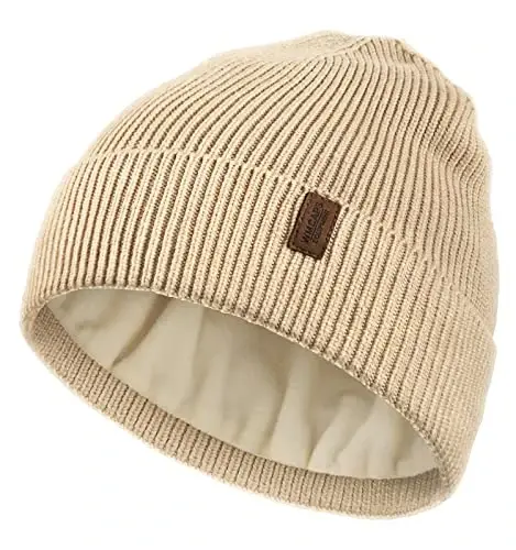 Wmcaps Winter Beanie for Men Women, Fleece Lined Beanie Soft Warm Knit Hat Ski Stocking Cuffed Cap - WMCAPS