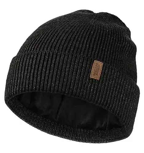 Wmcaps Winter Beanie for Men Women, Fleece Lined Beanie Soft Warm Knit Hat Ski Stocking Cuffed Cap - 1