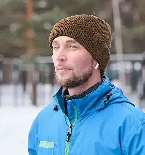 Wmcaps Winter Beanie for Men Women, Fleece Lined Beanie Soft Warm Knit Hat Ski Stocking Cuffed Cap - 4