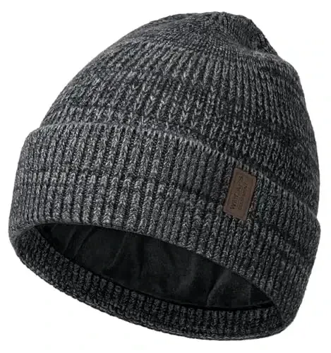 Wmcaps Winter Beanie for Men Women, Fleece Lined Beanie Soft Warm Knit Hat Ski Stocking Cuffed Cap - 3