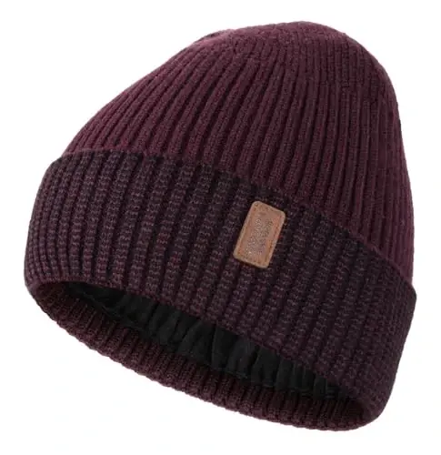 Wmcaps Winter Beanie for Men Women Fleece Lined Hat Warm Cuffed | Ultra soft and cozy feel, unisex knit, ideal for cold weather, holiday gifts, outdoor work, dog walking - 1
