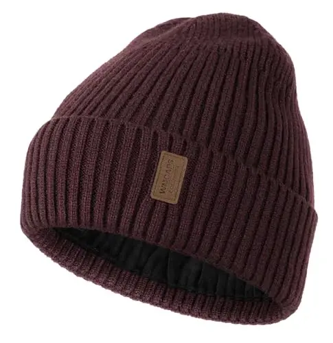 Wmcaps Winter Beanie for Men Women Fleece Lined Hat Warm Cuffed | Ultra soft and cozy feel, unisex knit, ideal for cold weather, holiday gifts, outdoor work, dog walking - 1