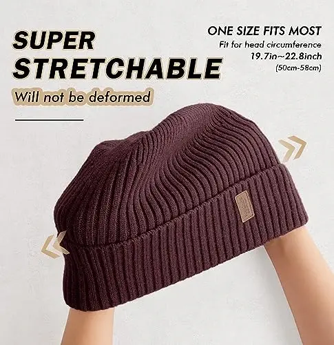Wmcaps Winter Beanie for Men Women Fleece Lined Hat Warm Cuffed | Ultra soft and cozy feel, unisex knit, ideal for cold weather, holiday gifts, outdoor work, dog walking - 3