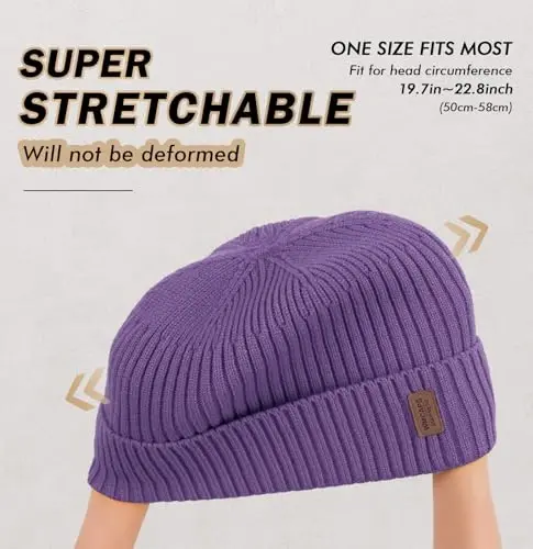 Wmcaps Winter Beanie for Men Women Fleece Lined Hat Warm Cuffed | Ultra soft and cozy feel, unisex knit, ideal for cold weather, holiday gifts, outdoor work, dog walking - 3