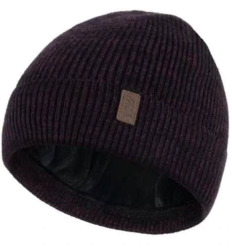 Wmcaps Winter Beanie for Men Women, Soft Warm Fleece Lined Knit Hat | Soft fleece lining, secure fit, ear coverage, windproof, idea for outdoor work,ski, dog walking, daily use, mens gifts - 1