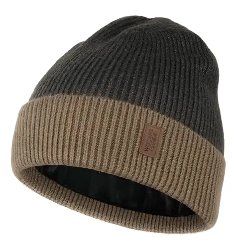 Wmcaps Winter Beanie for Men Women, Soft Warm Fleece Lined Knit Hat | Soft fleece lining, secure fit, ear coverage, windproof, idea for outdoor work,ski, dog walking, daily use, mens gifts - 1