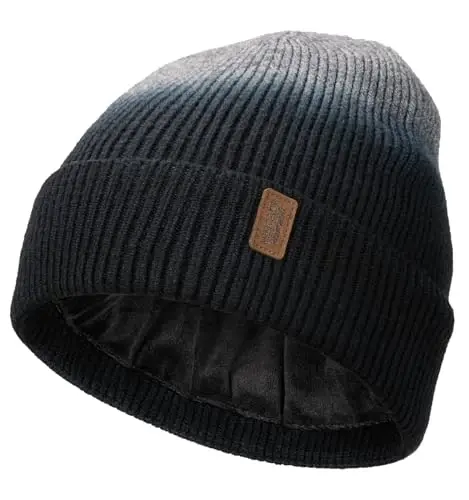 Wmcaps Winter Beanie for Men Women, Soft Warm Fleece Lined Knit Hat | Soft fleece lining, secure fit, ear coverage, windproof, idea for outdoor work,ski, dog walking, daily use, mens gifts - 1