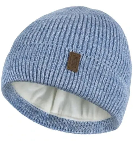 Wmcaps Winter Beanie for Men Women, Soft Warm Fleece Lined Knit Hat | Soft fleece lining, secure fit, ear coverage, windproof, idea for outdoor work,ski, dog walking, daily use, mens gifts - 1