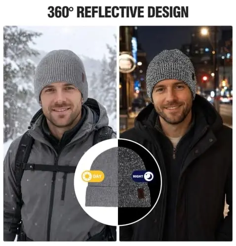 Wmcaps Winter Beanie for Men Women, Soft Warm Fleece Lined Knit Hat | Soft fleece lining, secure fit, ear coverage, windproof, idea for outdoor work,ski, dog walking, daily use, mens gifts - Wmcaps (1)