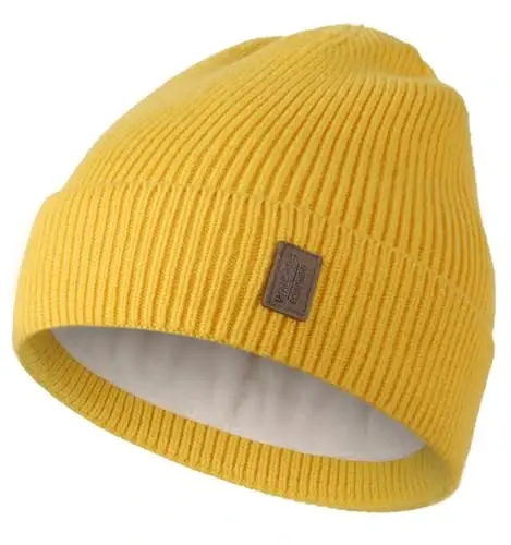 Wmcaps Winter Beanie for Men Women, Soft Warm Fleece Lined Knit Hat | Soft fleece lining, secure fit, ear coverage, windproof, idea for outdoor work,ski, dog walking, daily use, mens gifts - 1