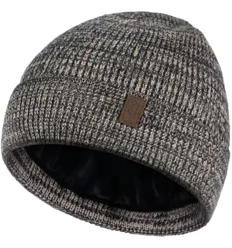 Wmcaps Winter Beanie for Men Women, Soft Warm Fleece Lined Knit Hat | Soft fleece lining, secure fit, ear coverage, windproof, idea for outdoor work,ski, dog walking, daily use, mens gifts - 1