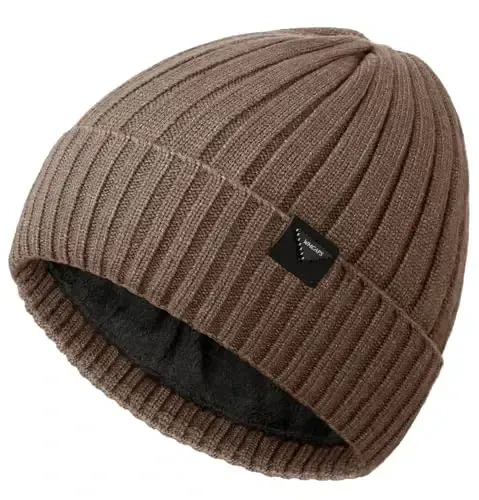 Wmcaps Winter Beanie Knitted Hats for Men Women, Fleece Lined Beanie Warm Stocking Cap Soft Warm Ski Hats Unisex 