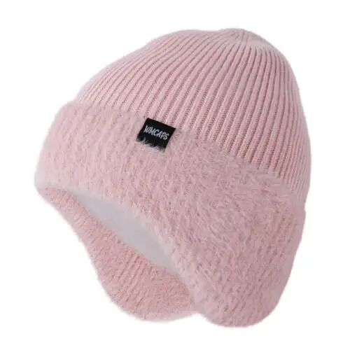 Wmcaps Winter Fleece Lined Beanie with Earflaps for Men Women Outdoor | Full ear coverage, soft warm fleece lining, snug fit, windproof for dog walking & outdoor work, mens gift - 1