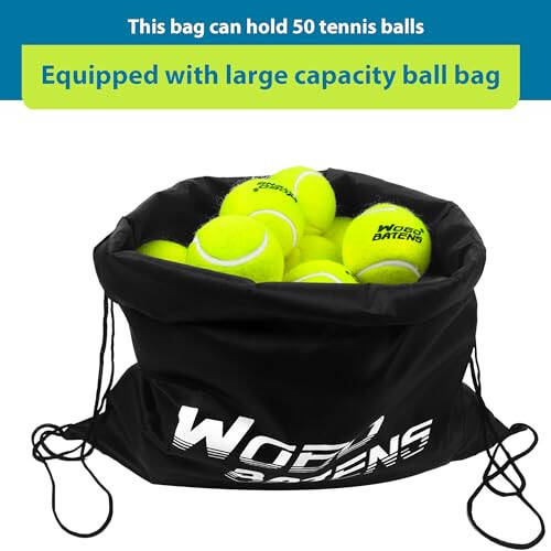 WOED BATENS 24 48 Paket Tenis Topu Premium Tenis Topları Eğitim İçin, Köpekler İçin Tenis Topları Taşıma Çantası Dahil (Sarı, Dayanıklı Yüksek Elastik) - 6