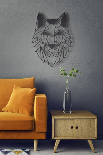 Wolf Head Wooden Decorative Laser Cut Wall Decor - 2