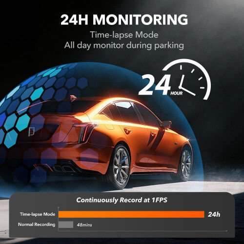 WolfBox Mirror Dash Cam, 12