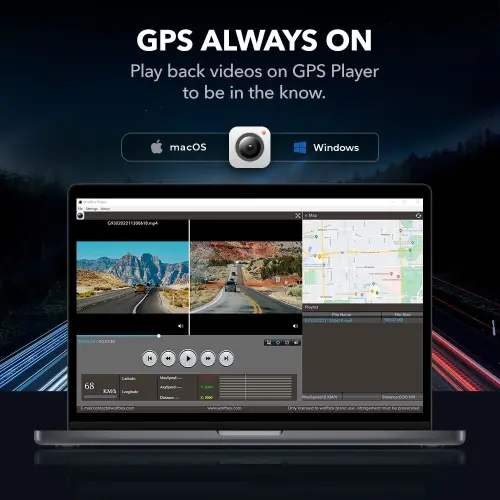 WolfBox Mirror Dash Cam, 12