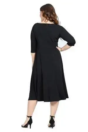 Woman Black Evening Dress KL8003 Black - 4