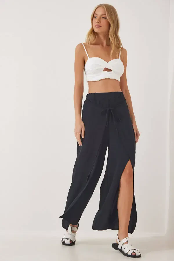 Woman Black Skirt Look Ayrobin Culottes DE00009 - 2