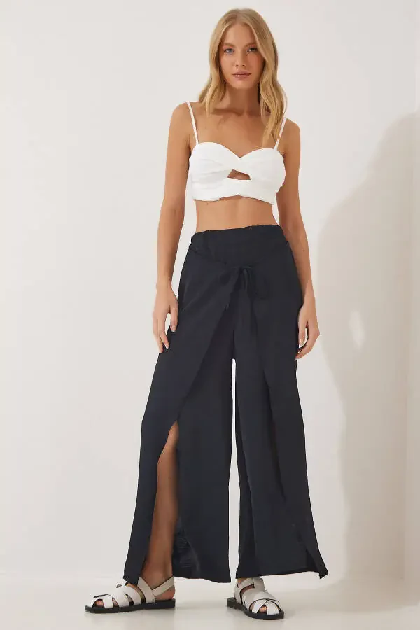 Woman Black Skirt Look Ayrobin Culottes DE00009 - 3