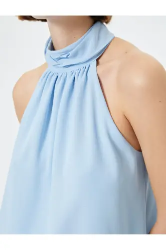 Woman Blouse Blue 4sak60247uw - 5