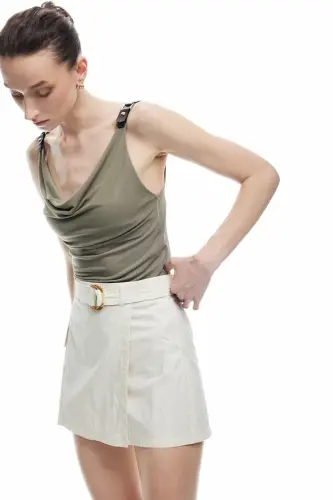 Woman Cotton X Sima Tarkan - Accessory Detailed Drape - 1