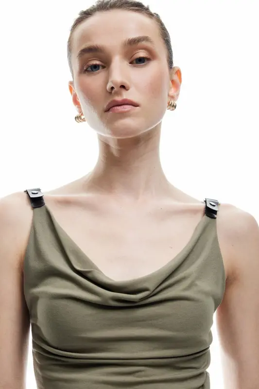 Woman Cotton X Sima Tarkan - Accessory Detailed Drape - 2