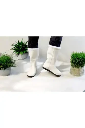 Woman Fashion Snow Winter Rain Boots-BEIGE - 5