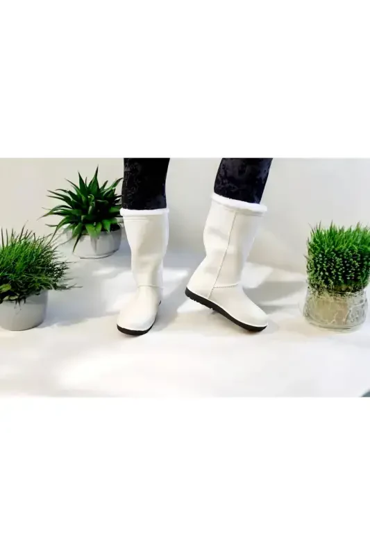 Woman Fashion Snow Winter Rain Boots-BEIGE - 5