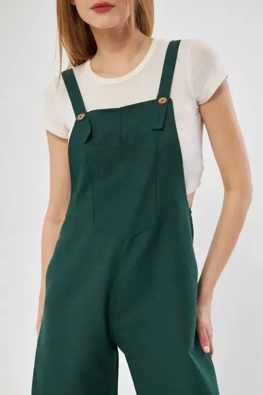 Woman Gardener Jumpsuit ARM-20K001117-Emerald - 3