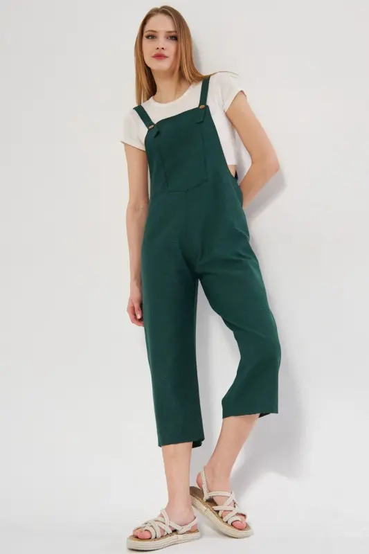Woman Gardener Jumpsuit ARM-20K001117-Emerald - 2