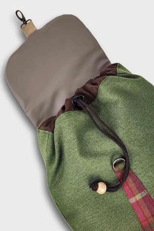 Woman Green Backpack-GreenPink - 2