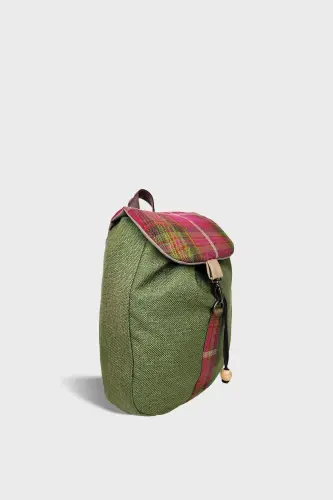 Woman Green Backpack-GreenPink - 3