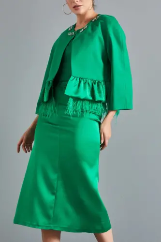 Woman Green Bolero 37113 - SERPİL (1)