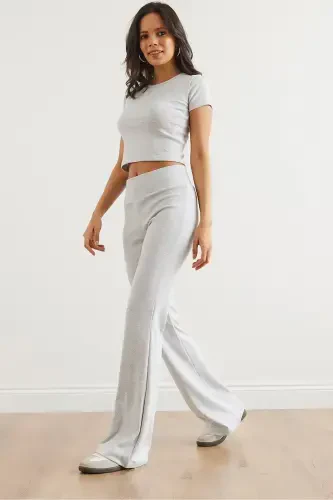 Woman Grey Top and Bottom Spanish Pants Full Lycra - 3