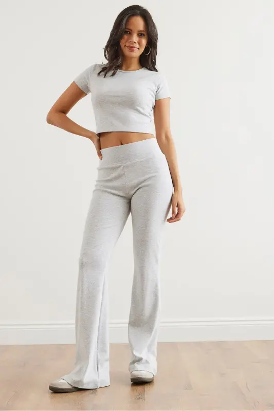 Woman Grey Top and Bottom Spanish Pants Full Lycra - 13