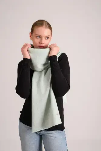 Woman Melange Soft Touch Scarf Mint 23w506-Mint - 1