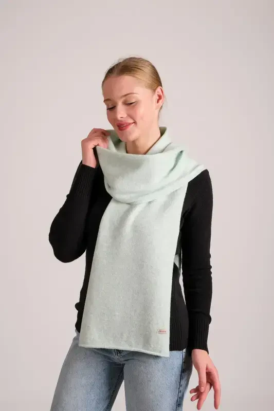 Woman Melange Soft Touch Scarf Mint 23w506-Mint - 2