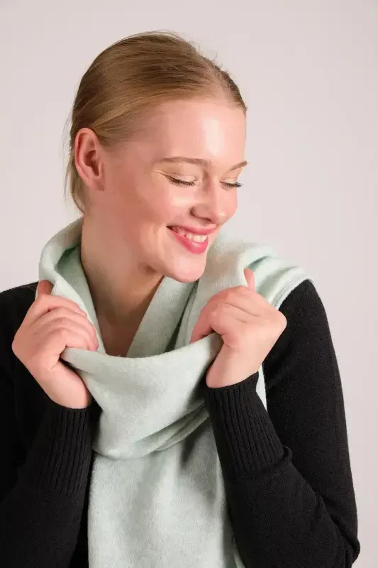 Woman Melange Soft Touch Scarf Mint 23w506-Mint - 3