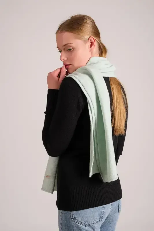 Woman Melange Soft Touch Scarf Mint 23w506-Mint - 5