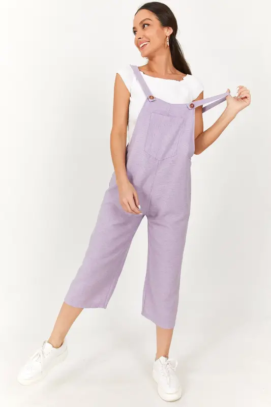 Woman Open Lilac Gardener Overalls ARM-20K001117-Open Lilac - 1