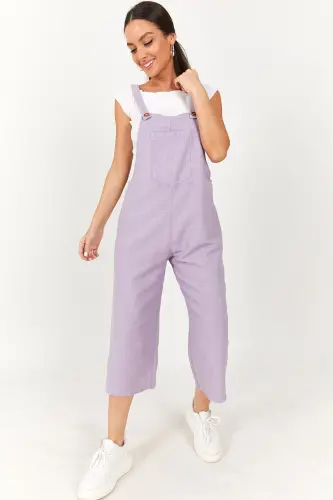 Woman Open Lilac Gardener Overalls ARM-20K001117-Open Lilac - ARMONIKA (1)