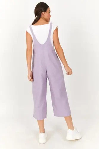 Woman Open Lilac Gardener Overalls ARM-20K001117-Open Lilac - 4