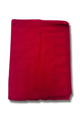 Woman Patterned Plain Scarf Shawl-Red - BNBUTIKK (1)