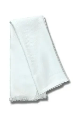 Woman Patterned Plain Scarf Shawl-White - 1