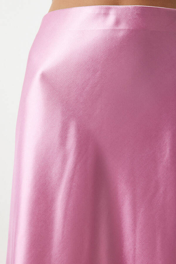 Woman Pink Satin Surface Skirt DD01144 - 6