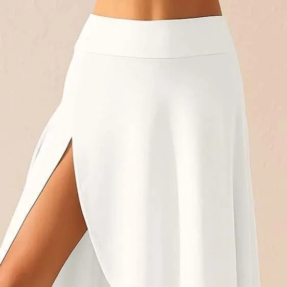 Woman Pocket Detail Leggings Sandy Skirt - 2