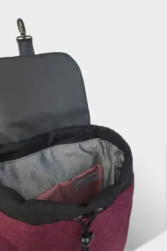 Woman Purple Handmade Backpack-Purple - 4